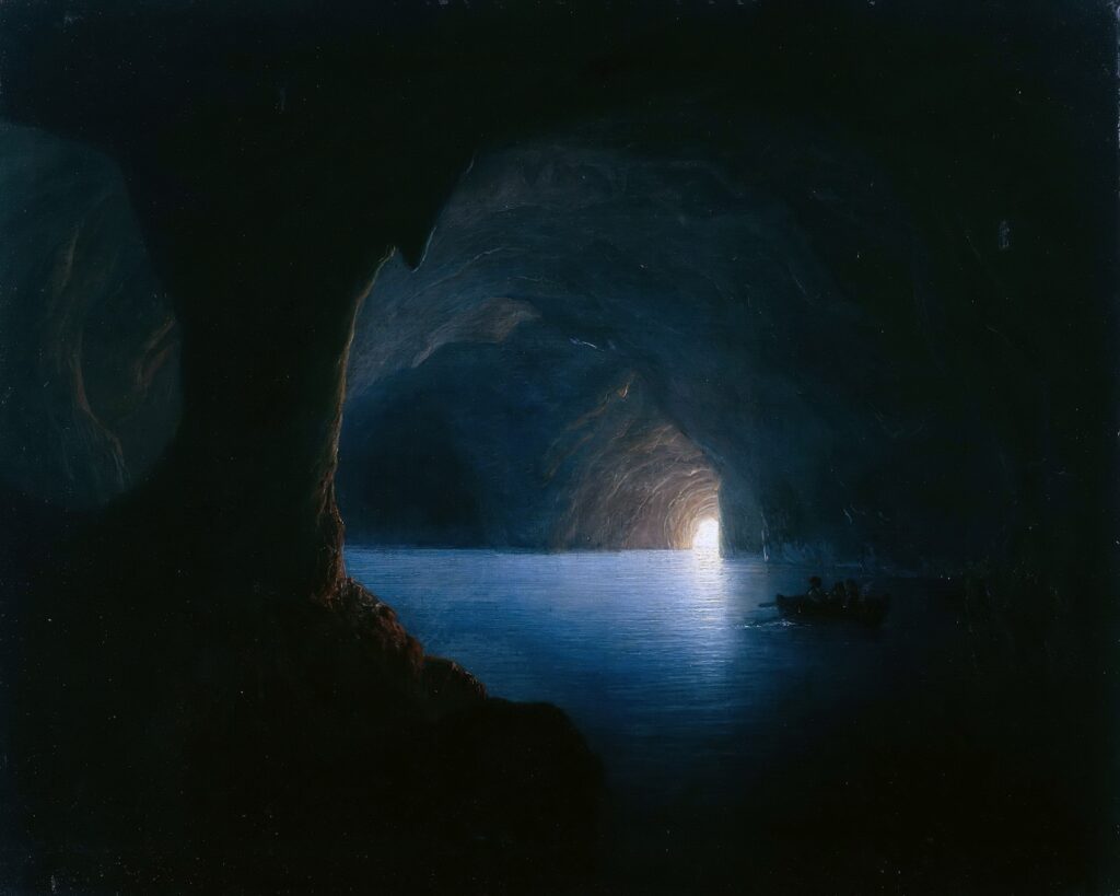 Carl Friedrich Seiffert, The Blue Grotto in Capri,