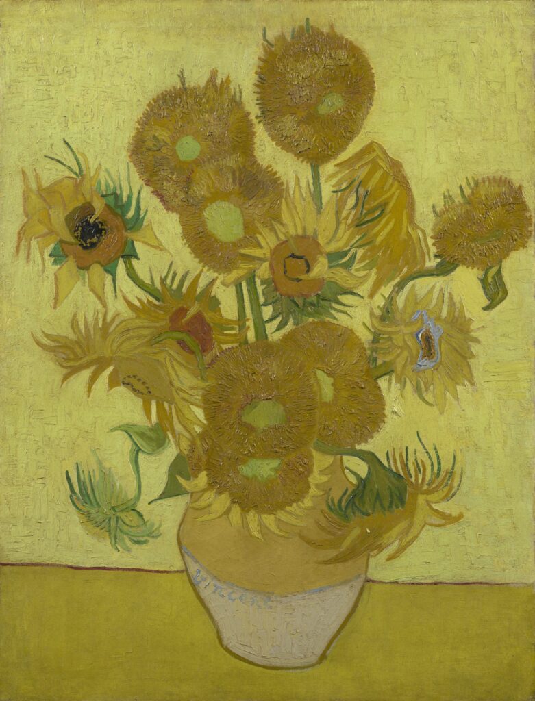 DailyArt app best paintings: Vincent van Gogh, Sunflowers