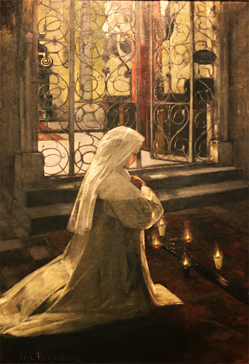 Olga Boznanska, Great Friday (known also as Nun; Nun praying; Oaths of Tola Certowiczowna), 
