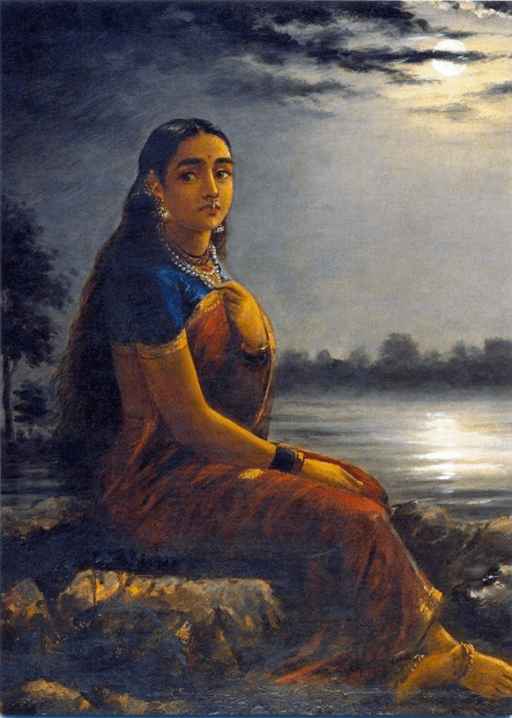 Raja Ravi Varma, Lady in the Moon Light