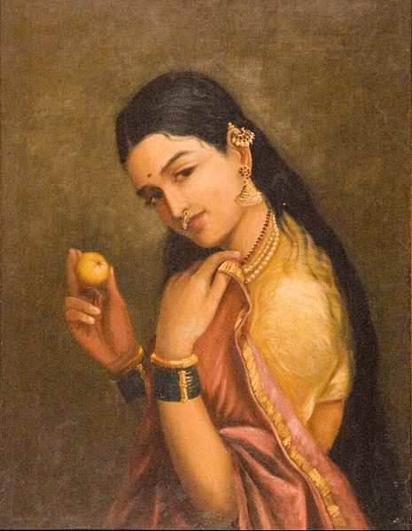 Raja Ravi Varma, Woman Holding a Fruit