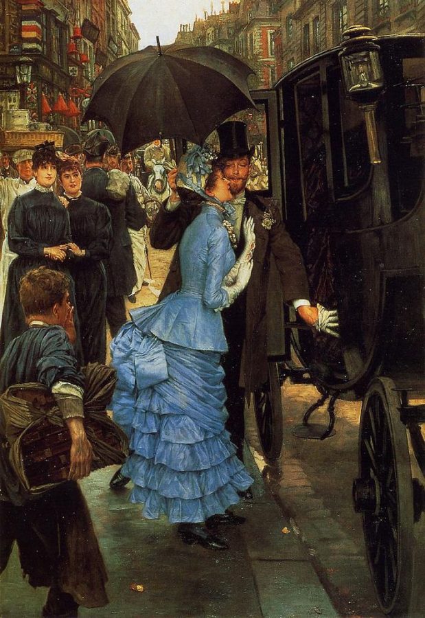 demimondaine: James Tissot, The Traveller (The Bridesmaid), 1885, The Leeds Museums and Gallery, Leeds, UK.