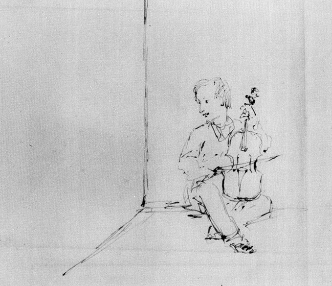 Ivan Aivazovsky, Aivazovsky a child playing the violin,