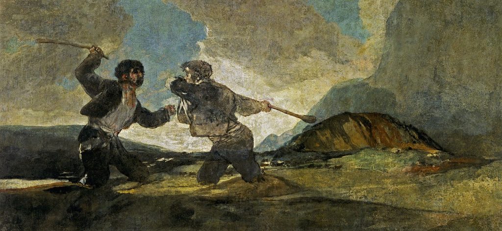Goya's darkest secrets, Francisco Goya, Fight with Cudgels