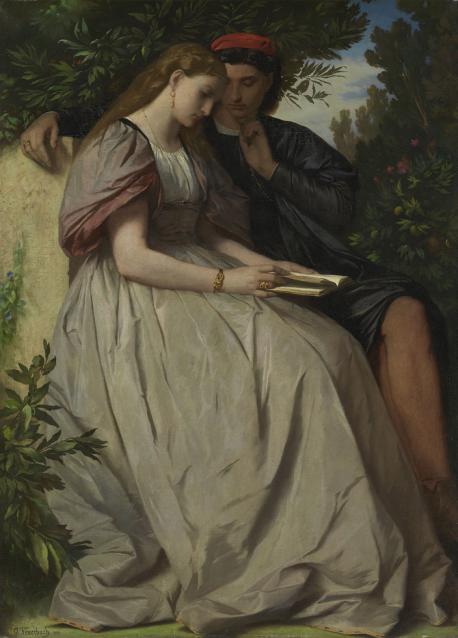 Famous Literary Couples in Paintings Anselm Feuerbach, Paolo and Francesca, 1864, The Schack Collection, Munich.
