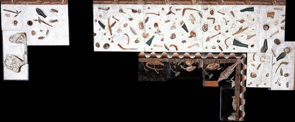 Roman floor mosaics: Asàrotos òikos Mosaic Upper Part,