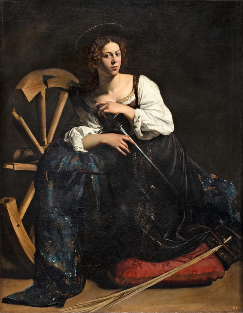 Caravaggio, Saint Catherine of Alexandria, ca. 1598-99, Museo Nacional Thyssen-Bornemisza