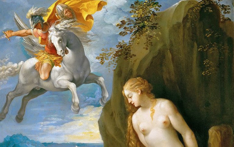 Cavaliere d'Arpino: Cavaliere d’Arpino, Perseus Rescuing Andromeda, 1594-1595, Clark Art Institute, Williamstown, MA, USA. Detail.
