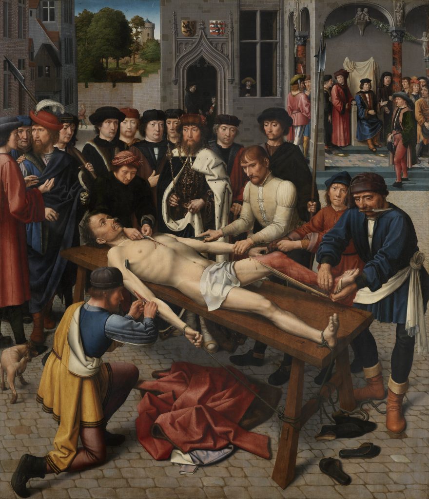 Gerard David, The Judgment of Cambyses (panel 2), 1498, oil on wood, Groeninge Museum, Bruges, Belgium.