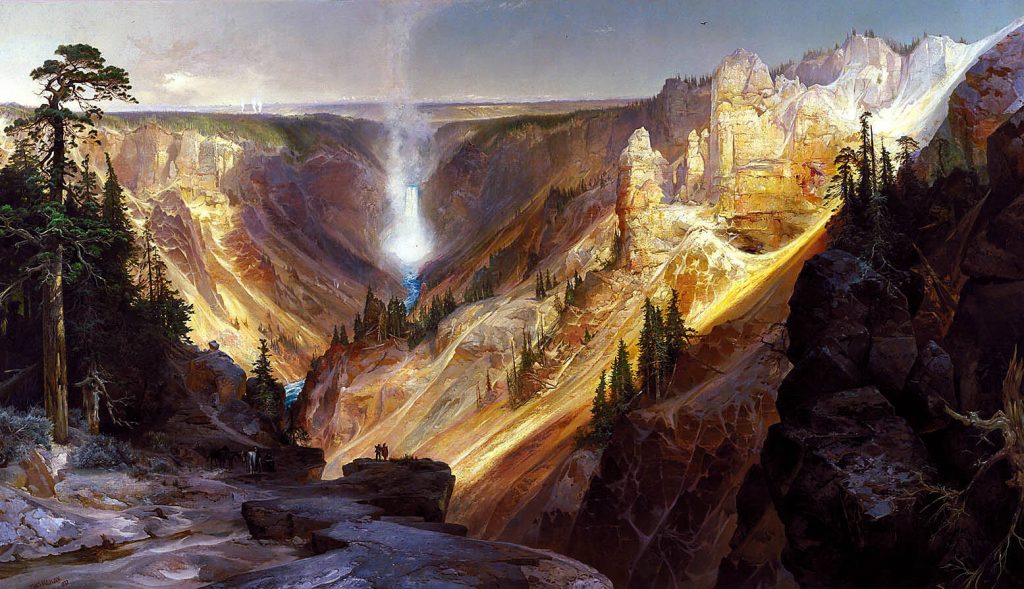 Thomas Moran, The Grand Canyon of the Yellowstone. National Parks.