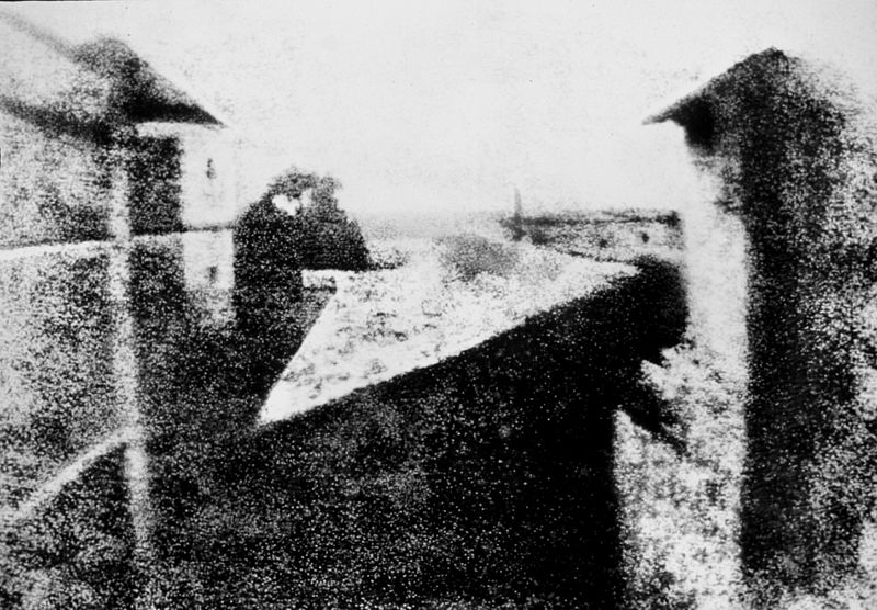 pioneers of photography. Joseph Nicéphore Niépce, View from the Window at Le Gras,