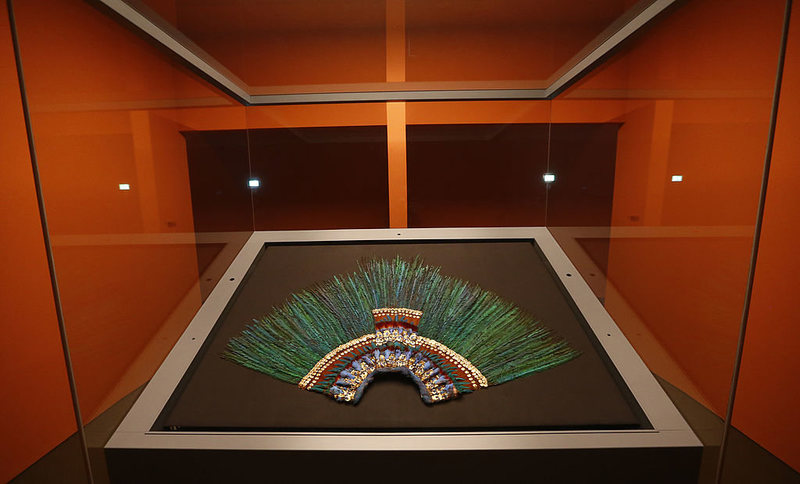 The tiara allegedly worn by the Aztec emperor Montezuma II