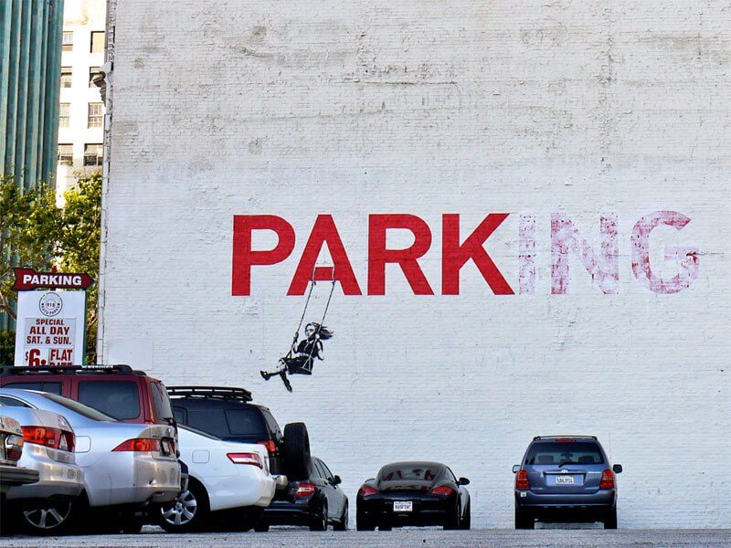 Banksy city guide 2021: Banksy, Parking, between 2010 and 2014