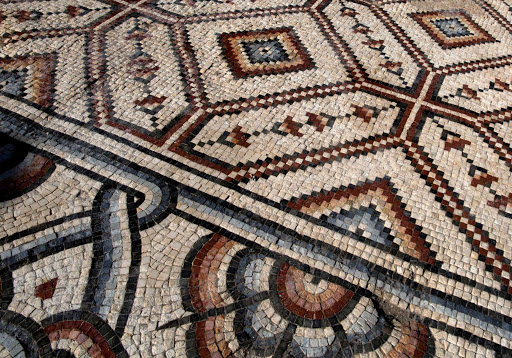 Floor mosaics from the Hisham's Palace, Jericho, Khirbat al-Mafjar