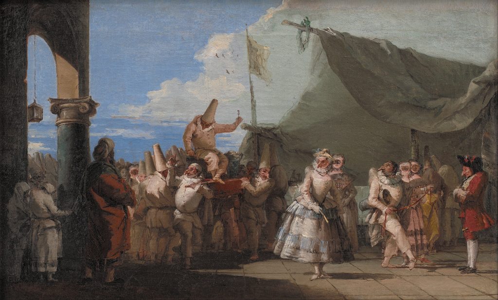 Giovanni Domenico Tiepolo, The Triumph of Pulcinella, 1760-1770, National Gallery of Denmark, Copenhagen