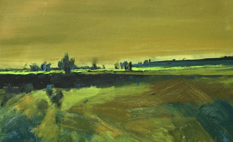 Henrietta Berk: Henrietta Berk, Green Hills, ca. 1968, private collection. Henrietta Berk Research Project. Detail.
