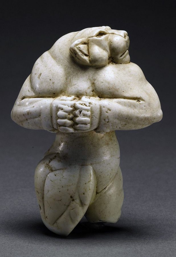 Prehistoric mobiliary art: Guennol Lioness, Proto-Elamite culture,