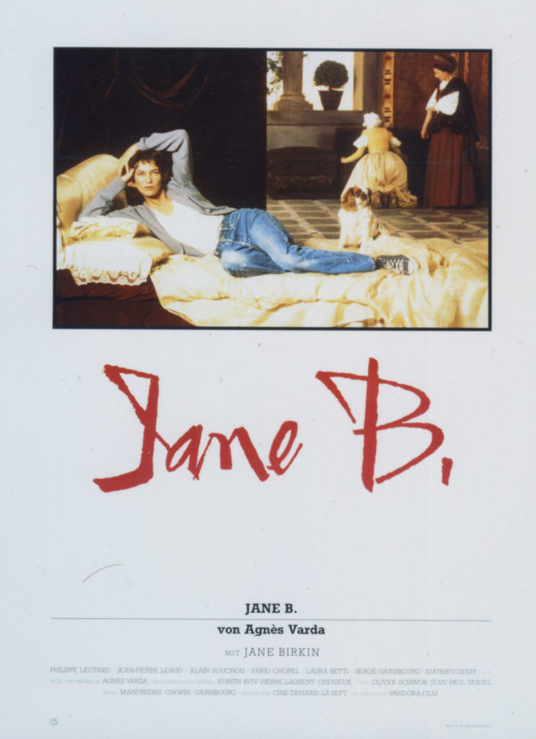 Agnès Varda. Jane B. by Agnès V., movie poster, 1985. Ciné-Tamaris.