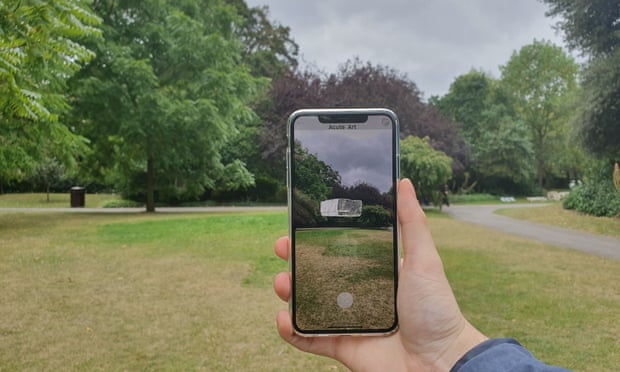 The Biggest Art News of 2020: An augmented reality work at Frieze London.