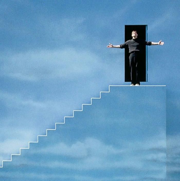 Movie still from The Truman Show, 1998, directed by Peter Weir.