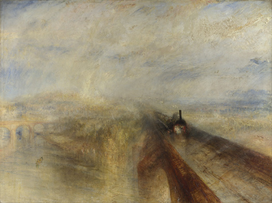 The Industrial Revolution and its Landscapes: Joseph Mallord William Turner, Rain, Steam, and Speed - The Great Western Railway, 1844, The National Gallery, London.