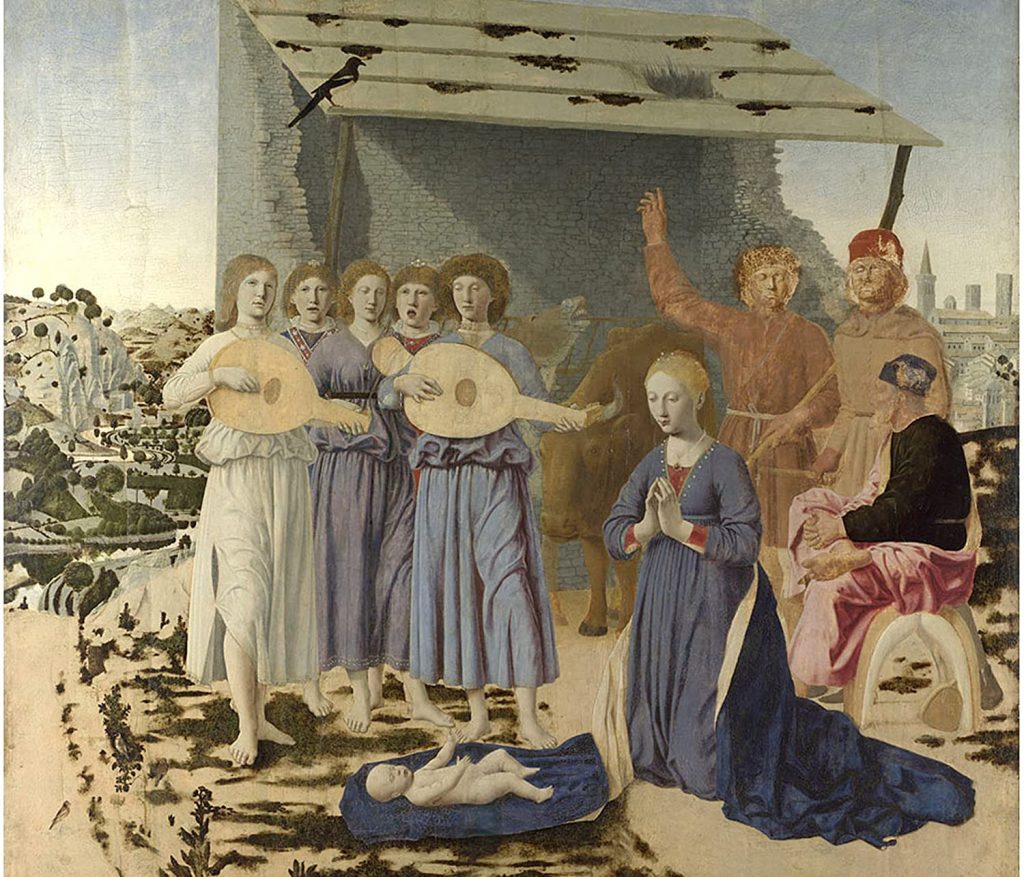 Piero della Francesca, Nativity, 1470-1475, National Gallery, London, England, UK.