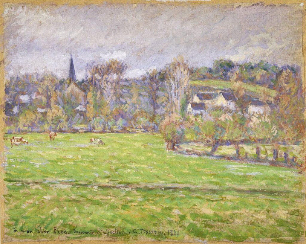 New Year's resolutions: Camille Pissarro, View of Bazincourt,