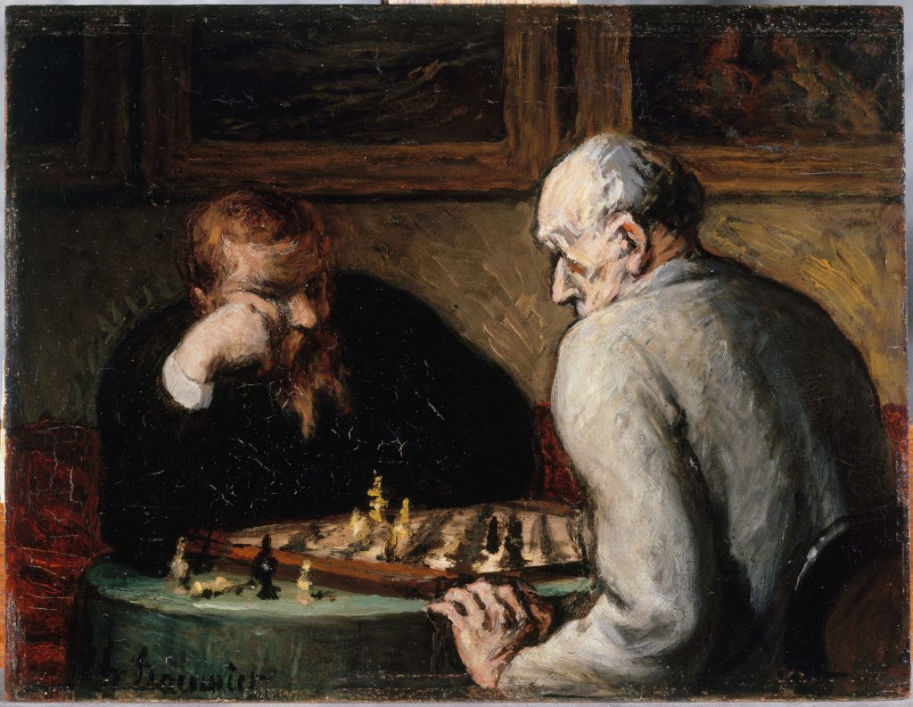 Honoré Daumier, The Chess Players, 1863-1867, Musée des Beaux-Arts de la Ville de Paris, Paris, France