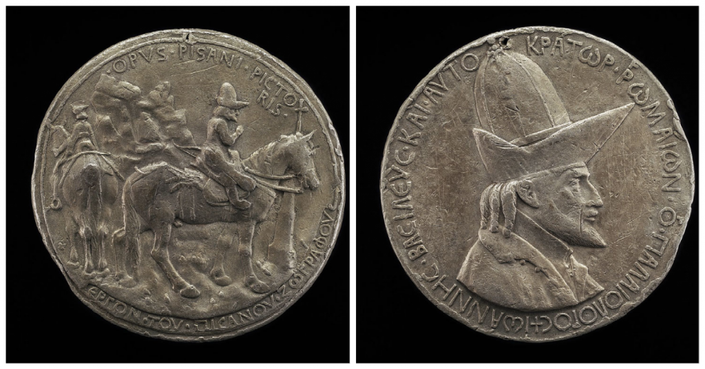Antoni di Pisanello, Medal with John VIII Palaeologus, Emperor of Constantinople, 1438, National Gallery of Art, Washington, DC, USA.