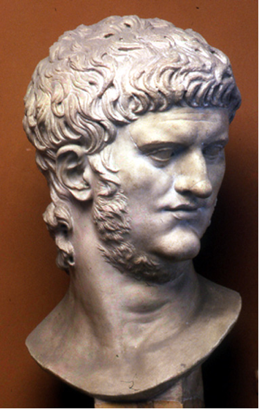 Roman Emperor Nero Sculpture or Bust showing beard