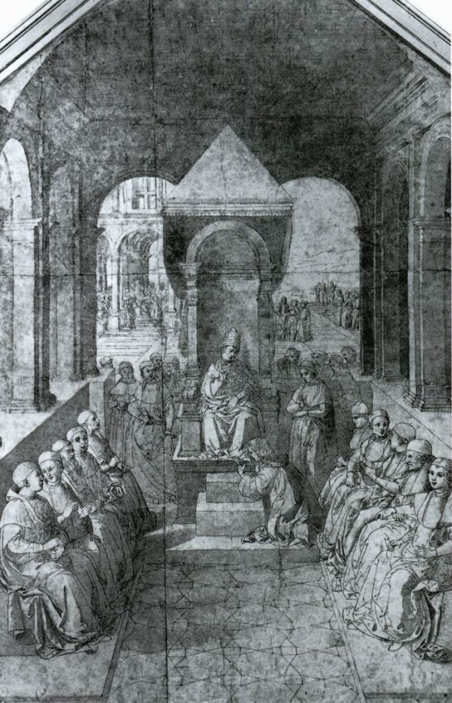 Pinturicchio (Bernardino di Betto), Hommage to Pope Eugenius IV in the Name of Emperor Frederick III, 
