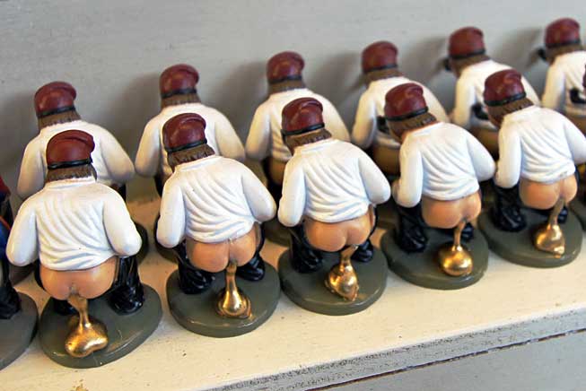 Caganer figurines. 