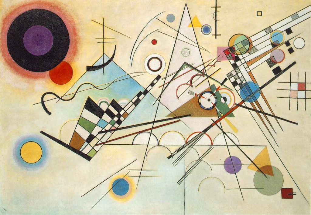 Wassily Kandinskij, Composition VIII, 1923, The Solomon R. Guggenheim Museum, NY. Source: Guggenheim.