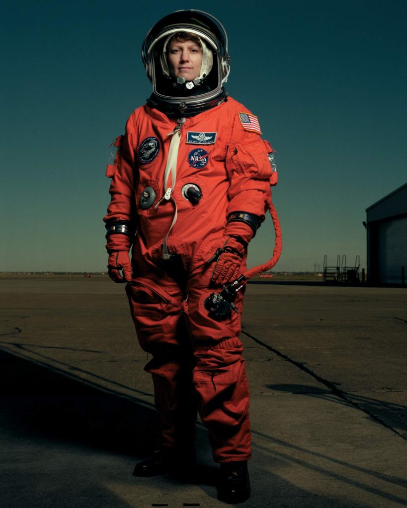 Annie Leibowitz, Portrait of Eileen Collins (first female commander of a 1999 space shuttle mission), 1999