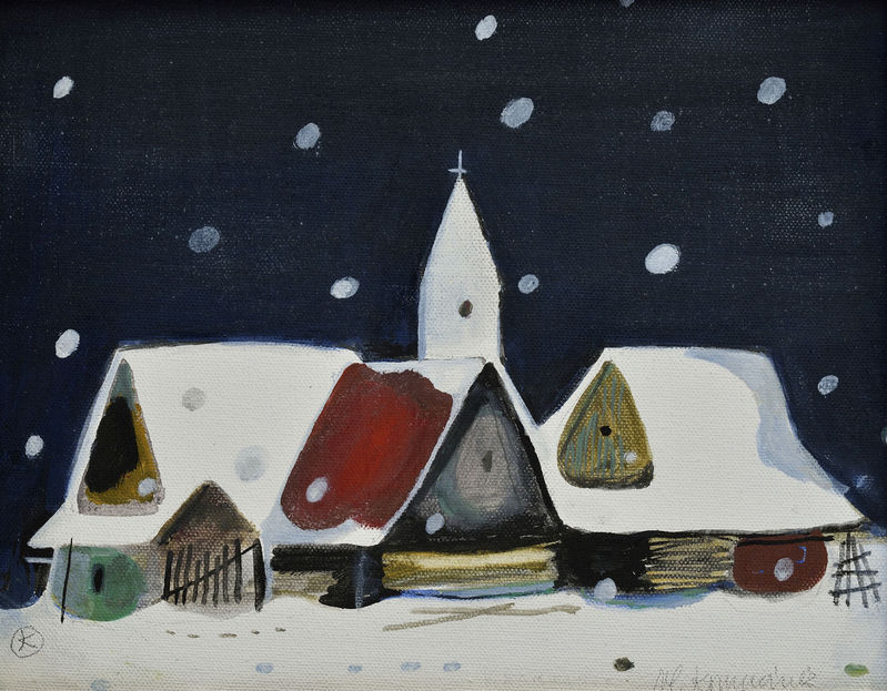 Vladimír Kompánek, Christmas II., 1995, private collection. Source: Soga.