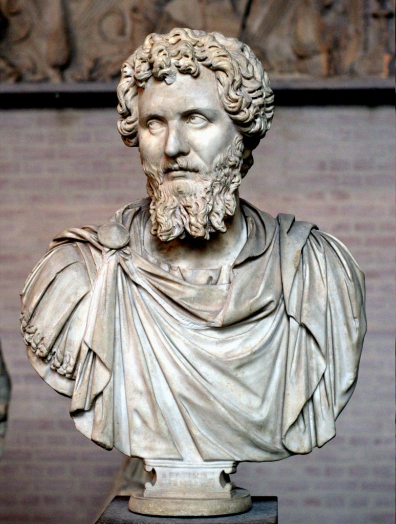 Roman Emperor Septimus Severus Sculpture or Bust showing beard