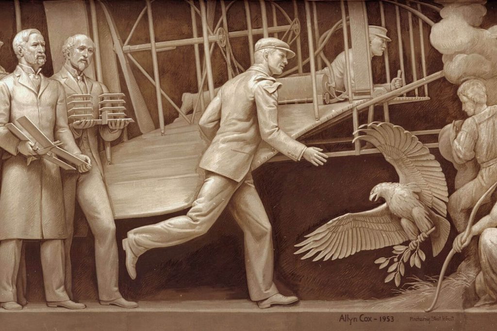 Allyn Cox, The Birth of Aviation, 1903, United States Capitol, Washington DC, USA.