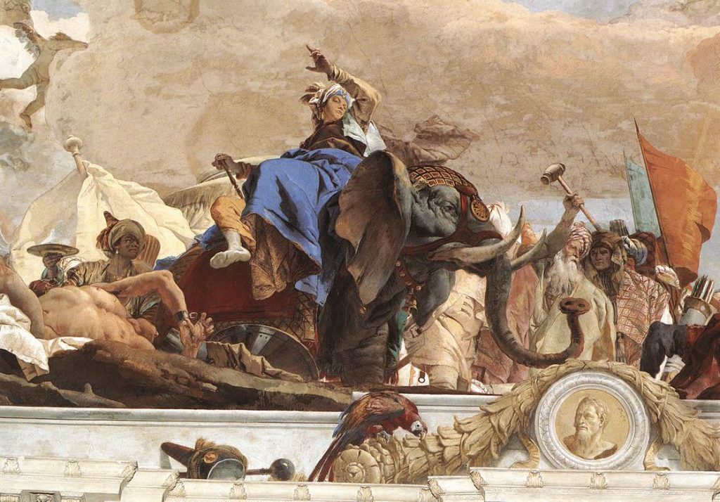 Giambattista Tiepolo, Asia, 1750-53 (detail) Würzburger Residenz