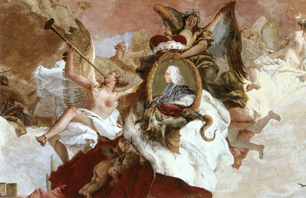 Giambattista Tiepolo, Europe, 1750-53 (detail) Würzburger Residenz