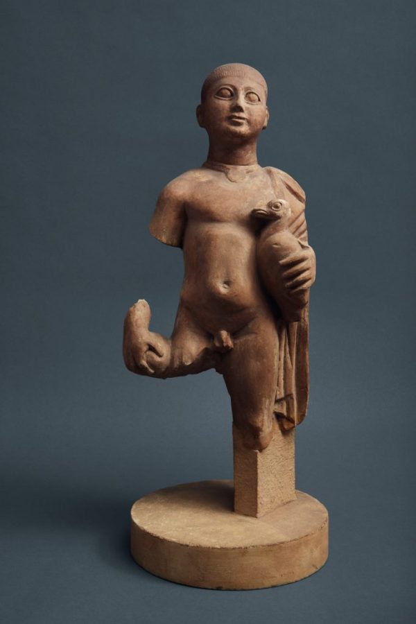 Boy with a Dove, marble statue, 3rd century CE, The Nadler Collection. Georgia Museum.