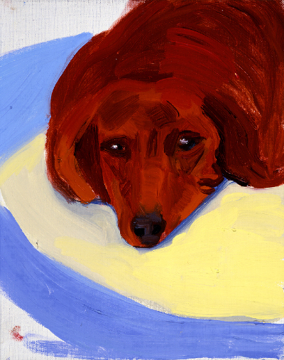 David Hockney, Dog Painting 21, 1995, The David Hockney Foundation