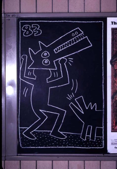 Keith Harring, Untitled, 1983, ©Keith Haring Foundation