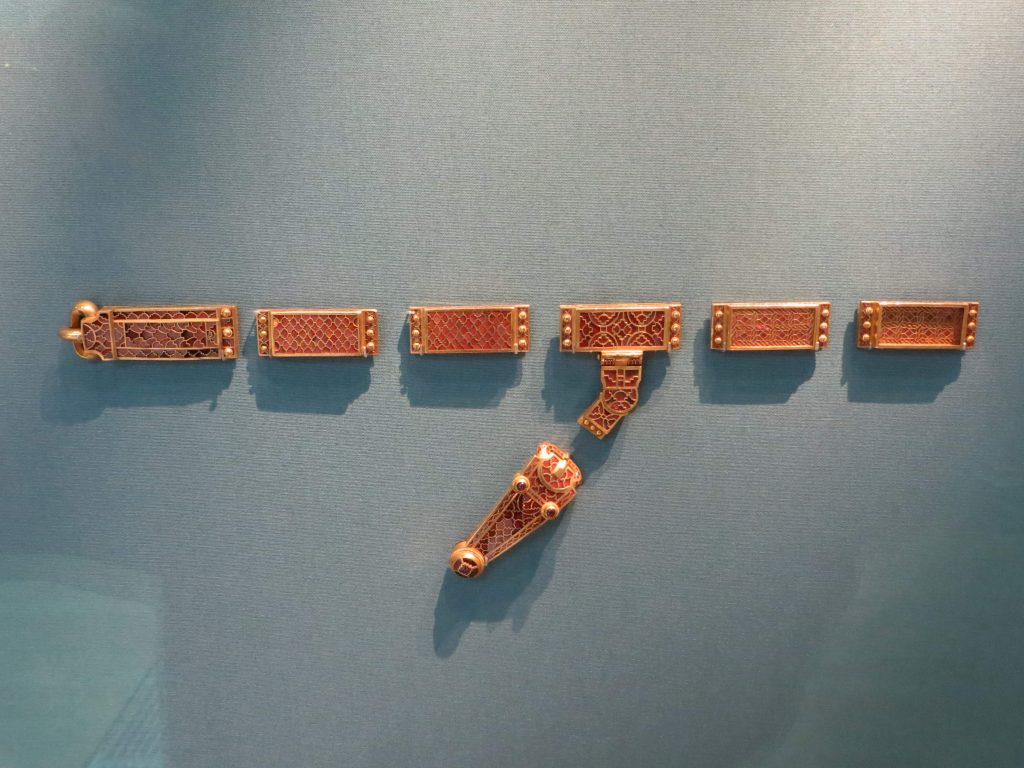 A sword belt from the Sutton Hoo ship burial