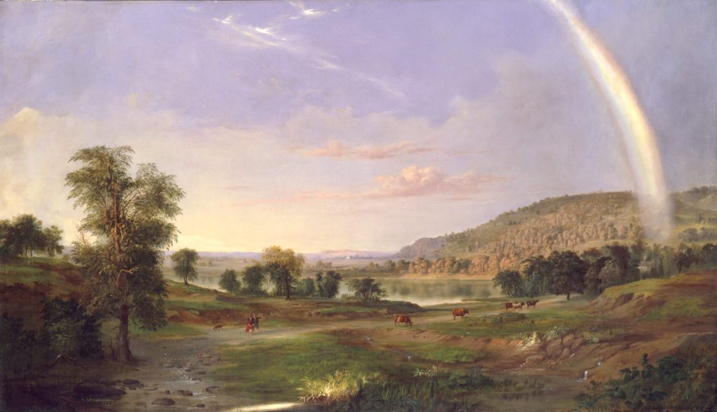 Robert S. Duncanson, Landscape with Rainbow