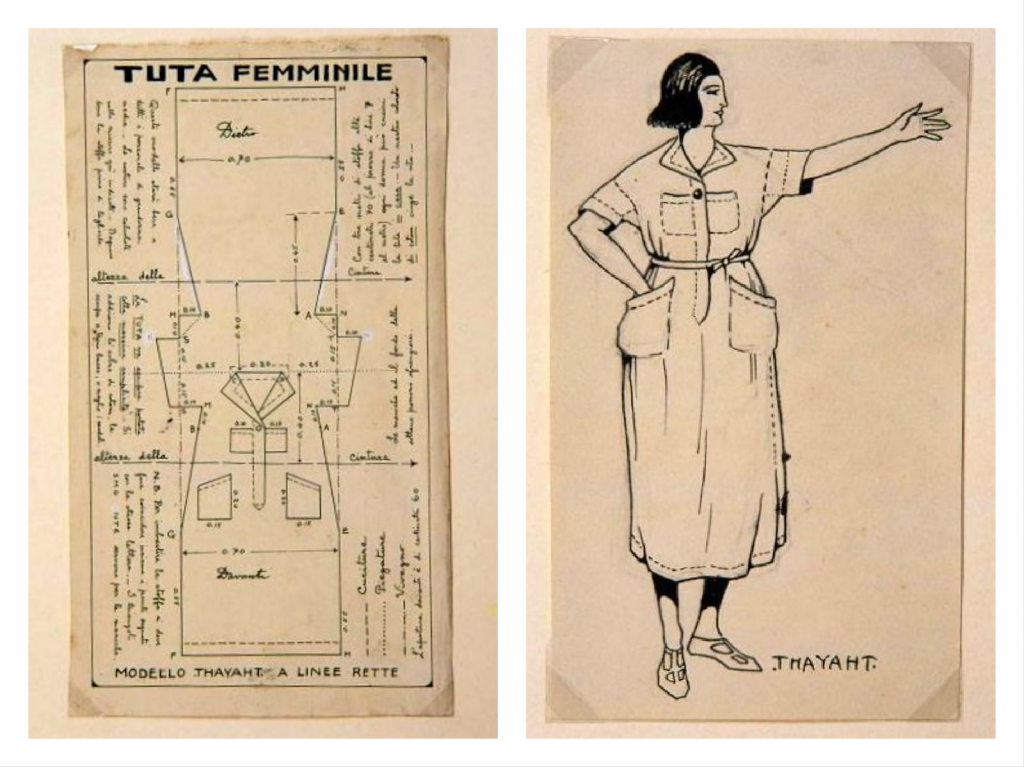 Futurist fashion: Thayaht, Female Tuta, 1920. 