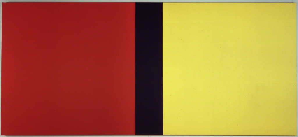 Barnett Newman, Who's Afraid of Red, Yellow, and Blue IV, 1969-70, oil on canvas, Artsy. 
