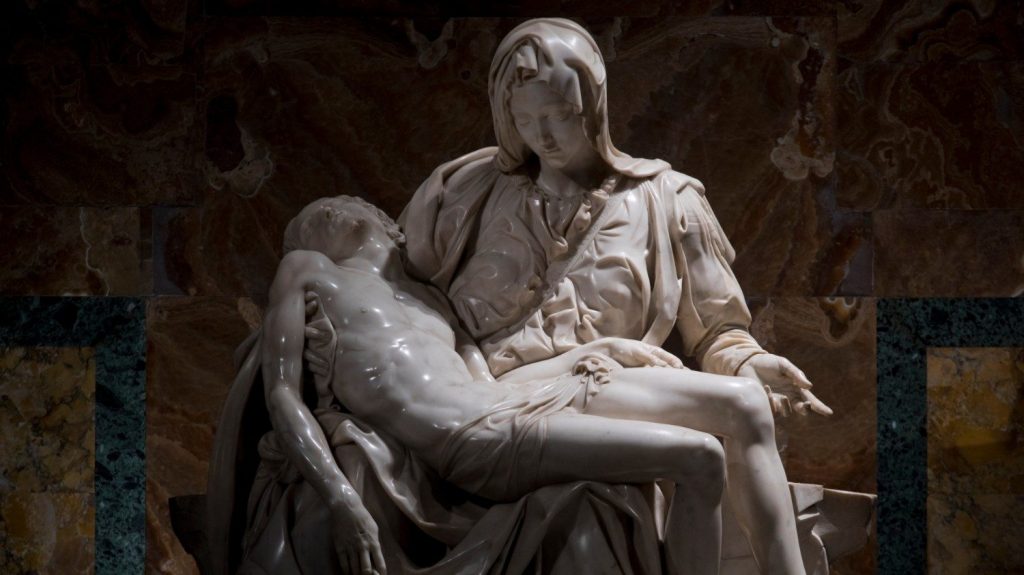 Michelangelo Buenarroti, Pietà, 1499, St. Peter's Basilica, Vatican City.