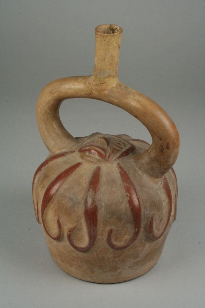 Bottle, Starfish, 4th -7th century, ceramic, Moche, Peru. Metropolitan Museum of Art, New York, NY, USA.