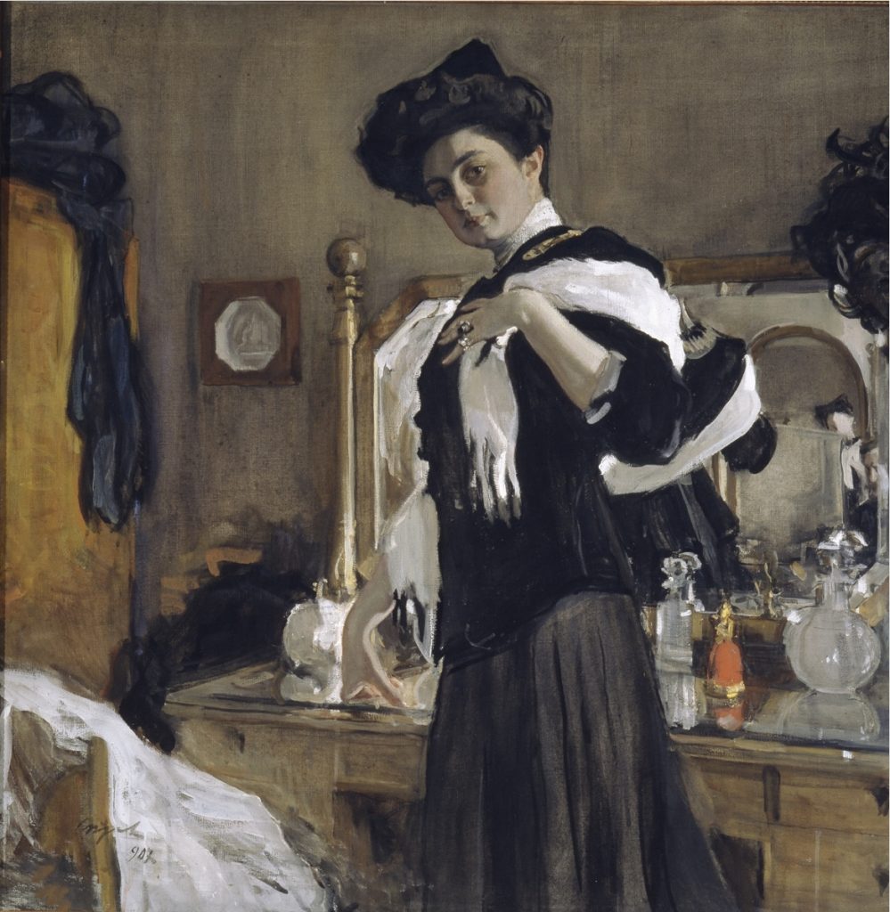 Valentin Serov, Portrait of Henriette Girshman, 1907, Tretyakov Gallery, Moscow, Russia.