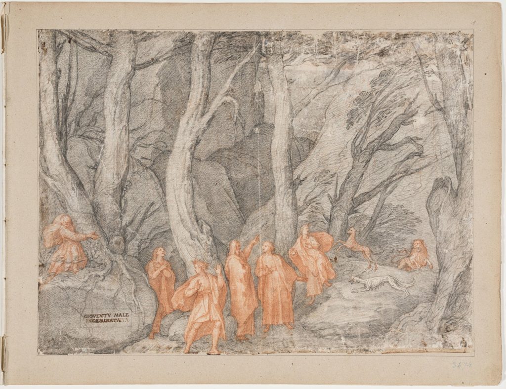 Federico Zuccari, The Dark forest, 1586-1588, Uffizi Gallery, Florence, Italy. 